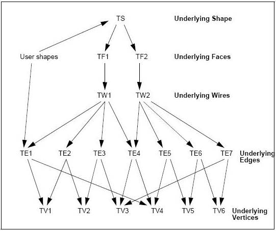 Data structure of the above shell