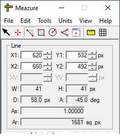 Line tool display