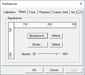 Ruler preferences