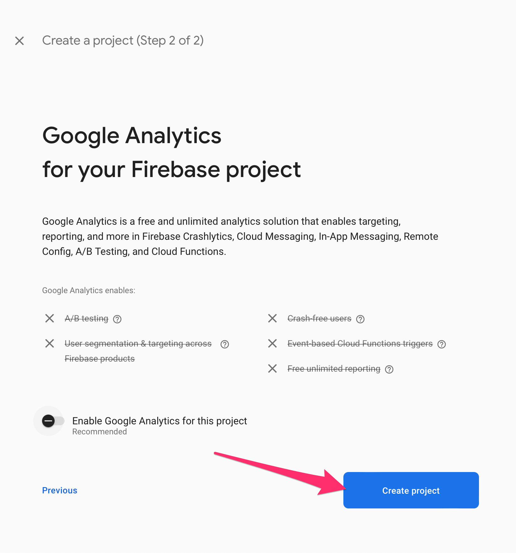 Choose your Google Analytics preferences