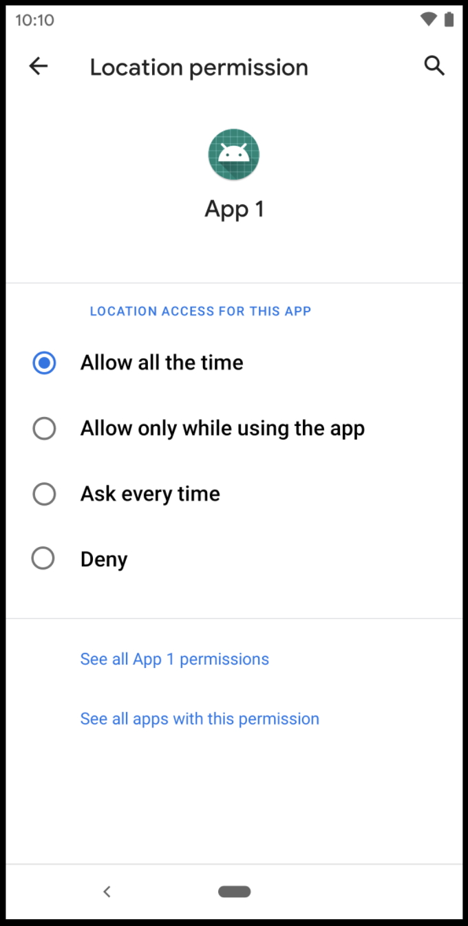 Request device location background