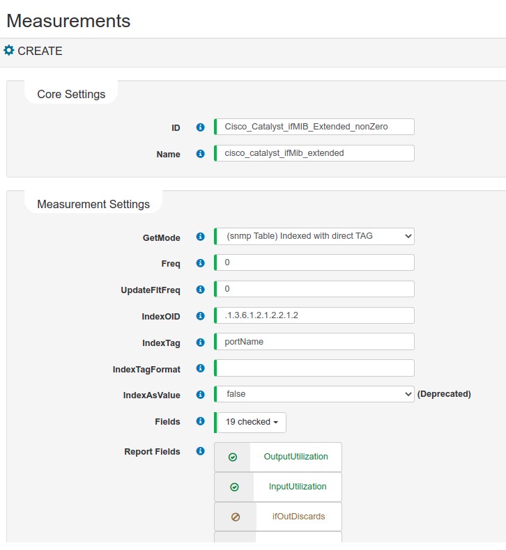 Create/Modify Measurements